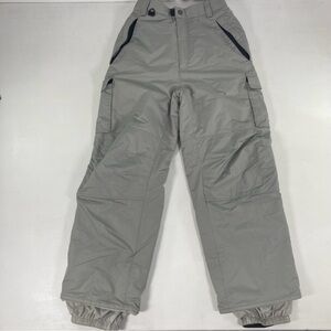 Turbine Performance Boardwear Gray Zip/Snap Snowboard Ski Pants Mens Large